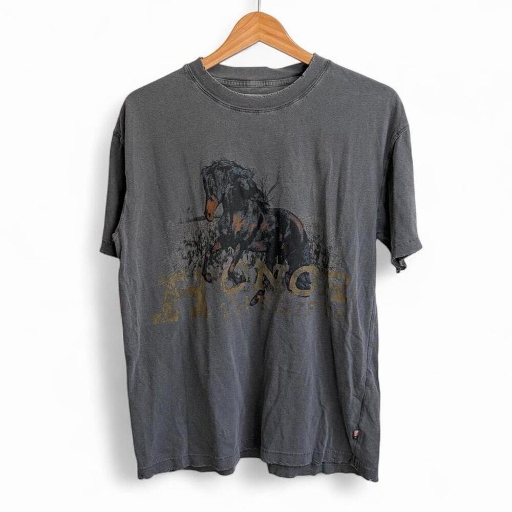 Honor the Gift Streetwear Faded Horse Mens S Grunge Distressed Tee